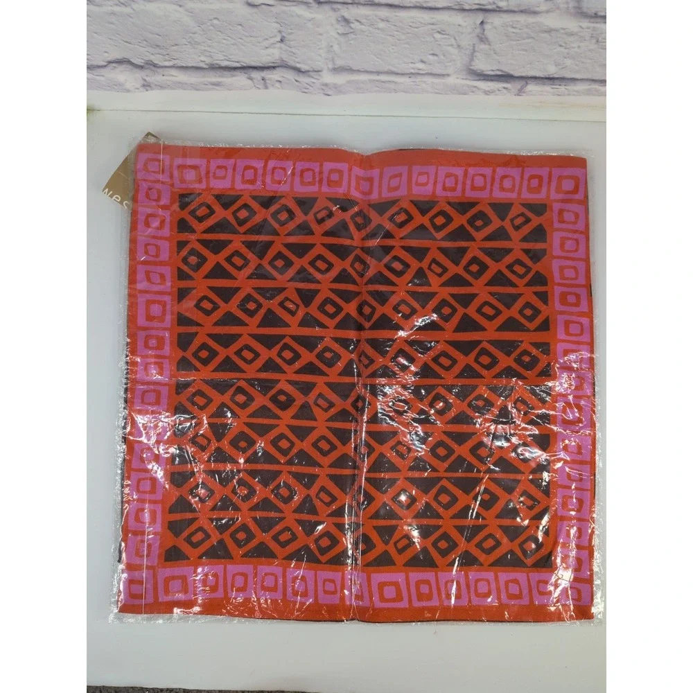 RARE NWT SET 2🩷West Elm Pillow Covers 16x16 Africa Floral Accent Zip Pink Orang